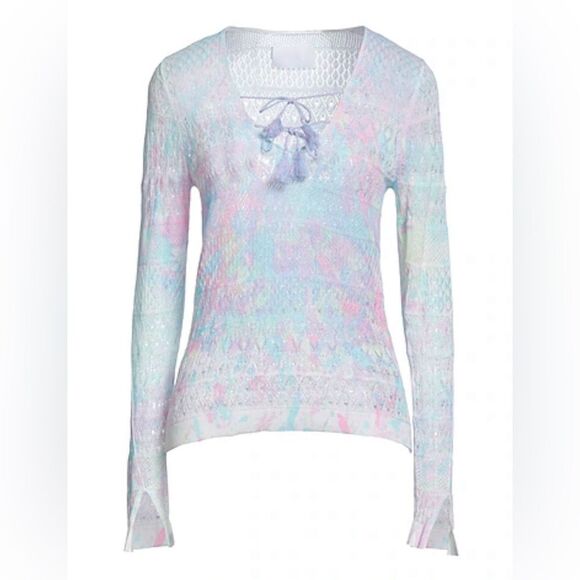 ZADIG & VOLTAIRE Delvy Co Splash Jumper crochet Sweater Size S - Picture 11 of 11